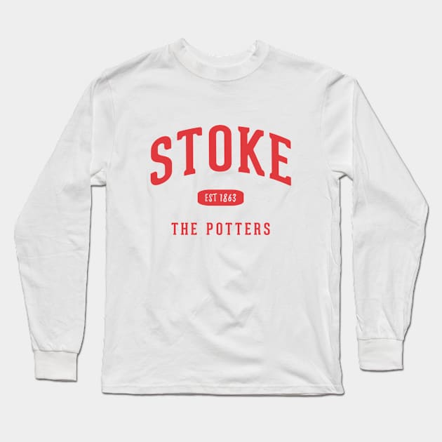 Stoke City FC Long Sleeve T-Shirt by CulturedVisuals